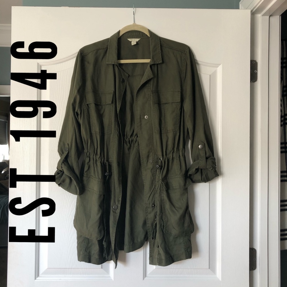 Army Green, lightweight coat -Large